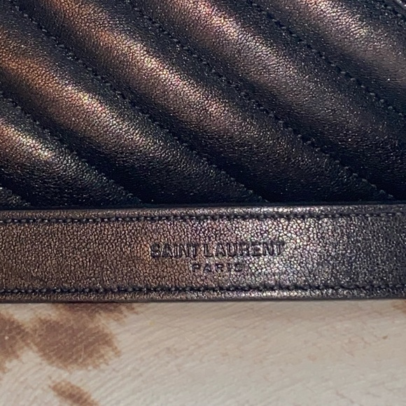 YSL COLLEGE LARGE IN QUILTED LEATHER ALL BLACK - Picture 4 of 14